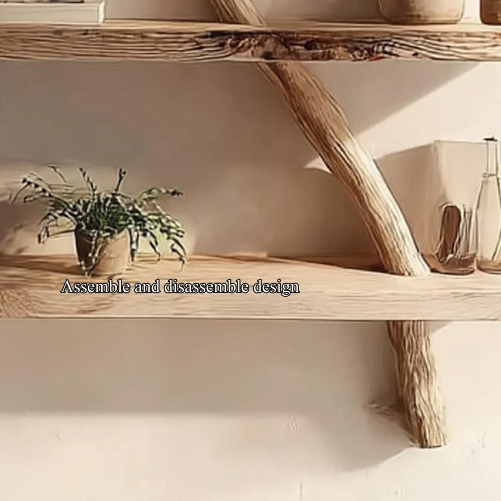 Tidewood Driftwood Tree Shelf - Floating Live-Edge Wall Book Rack - Image 5